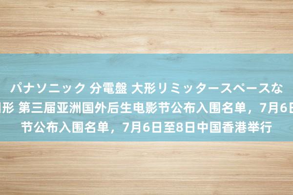 パナソニック 分電盤 大形リミッタースペースなし 露出・半埋込両用形 第三届亚洲国外后生电影节公布入围名单，7月6日至8日中国香港举行