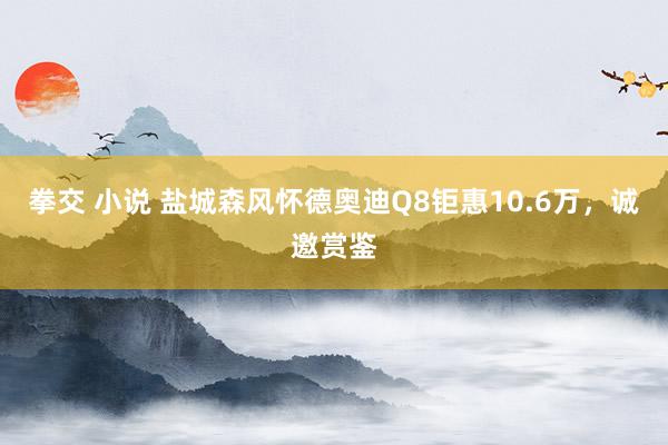 拳交 小说 盐城森风怀德奥迪Q8钜惠10.6万，诚邀赏鉴